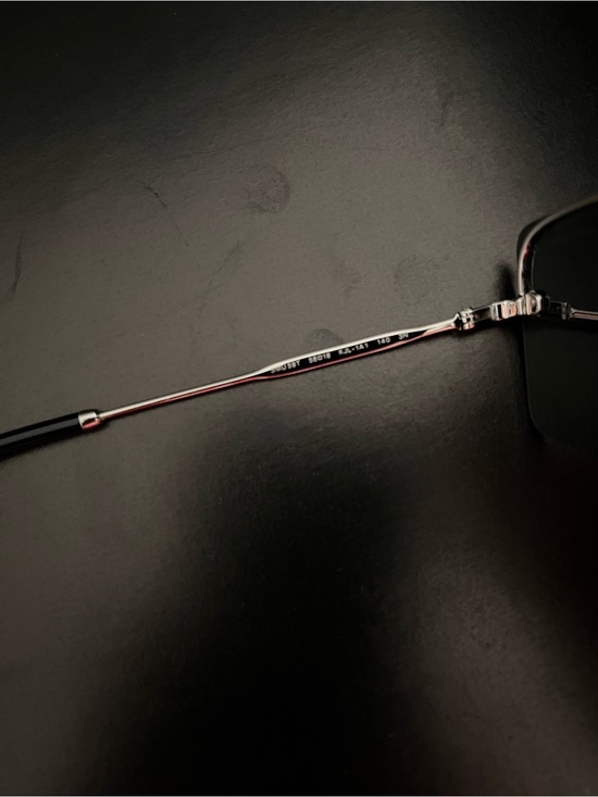 Miu Miu Crystal-Embellished Silver/Black Rimless Sunglasses, One Size main image 9